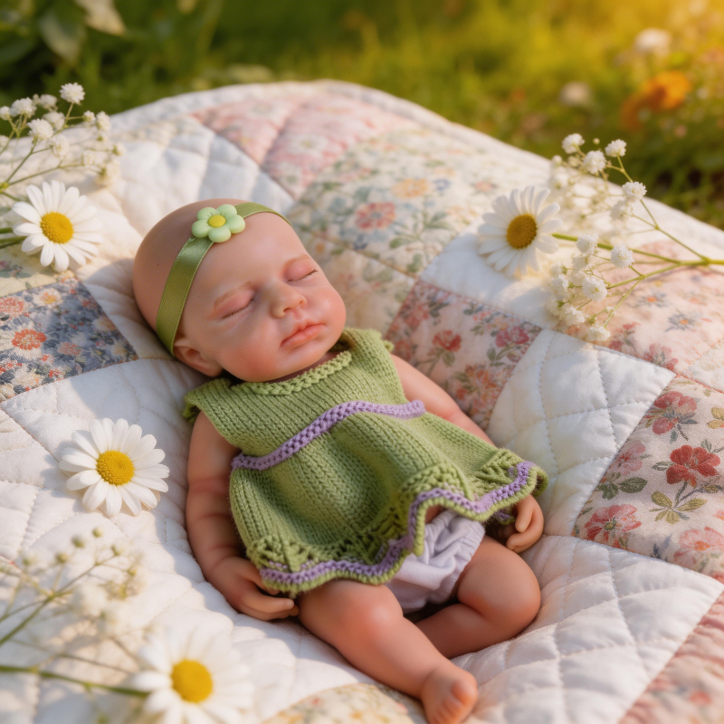 12-inch Rebirth Doll Emma - All Silicone Material, Taiwanese Acrylic Eyes, Realistic Baby Experience