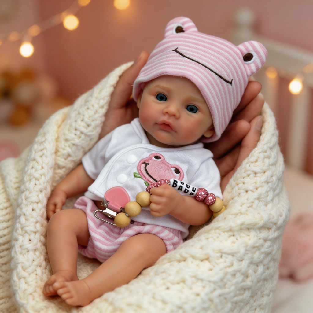 Emma's Dream 12-inch All-Silicone Rebirth Doll - Extendable Limbs Realistic Baby Doll