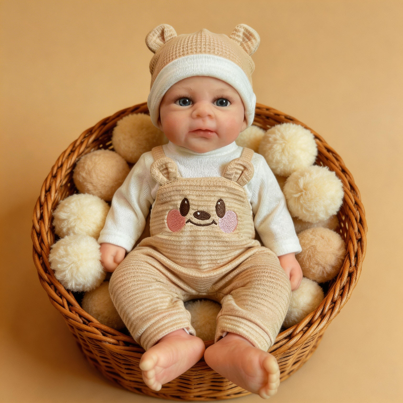 Washable All-Solid Silicone Rebirth Doll - 12-inch Gentle Angel Olivia