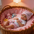 Emma's Dream 12-inch All-Silicone Rebirth Doll - Extendable Limbs Realistic Baby Doll