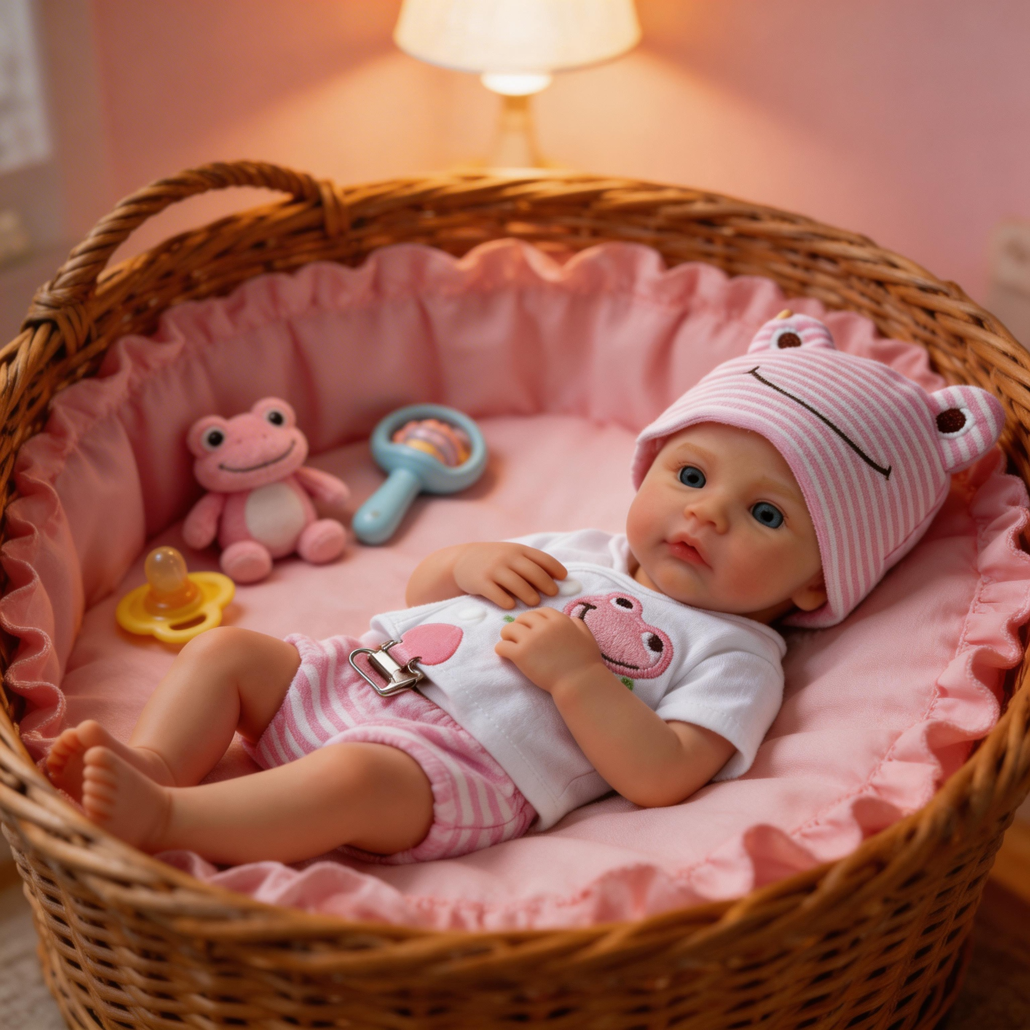 Emma's Dream 12-inch All-Silicone Rebirth Doll - Extendable Limbs Realistic Baby Doll