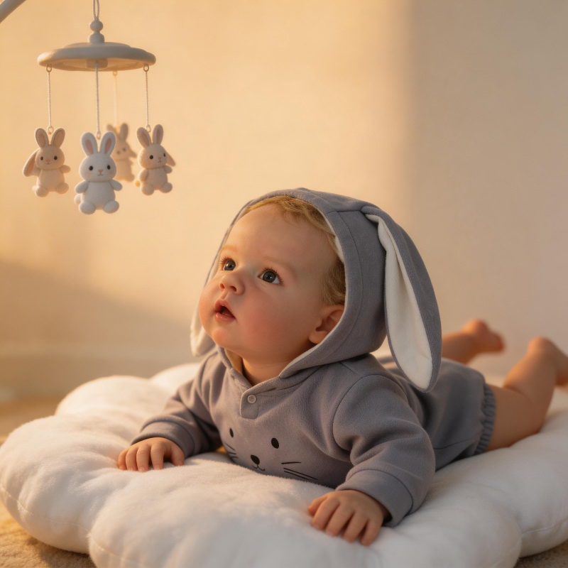 Emma Grace 27-inch High-End Acrylic Eye Rebirth Doll - Soft Silicone Limbs, Can Sit or Lie, Realistic Baby Experience