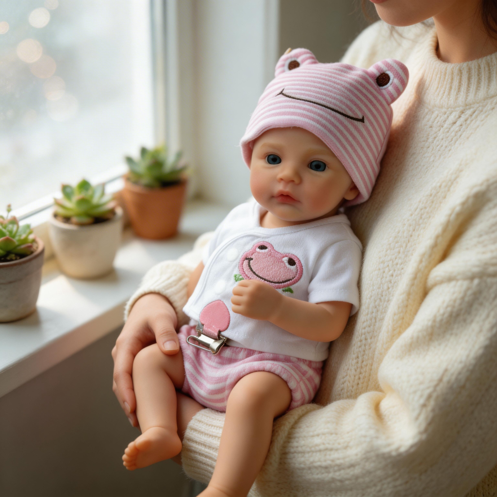 Emma's Dream 12-inch All-Silicone Rebirth Doll - Extendable Limbs Realistic Baby Doll
