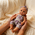SilkyDream 12-inch All-Silicone Rebirth Doll - Washable, Flexible Limbs, Taiwanese Acrylic Realistic Sleeping Eyes, 1kg Realistic Touch Comforting Doll