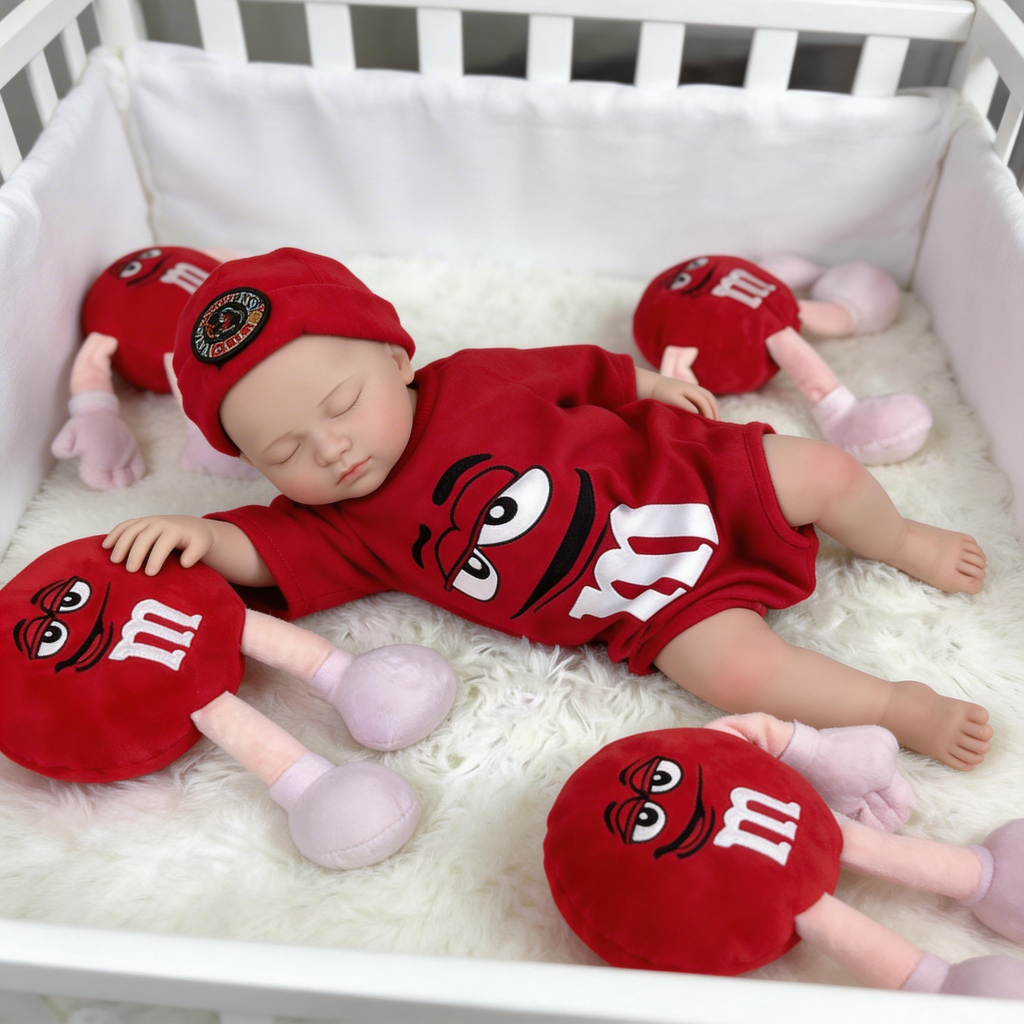 Emma 20-inch Solid Silicone Rebirth Doll: Ultra-realistic Touch, Water-safe Simulation Baby