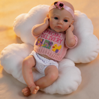 Chloe 12-inch Silicone Realistic Rebirth Doll, Water-safe, with Stretchable Limbs and Soft Touch, a Companion Toy