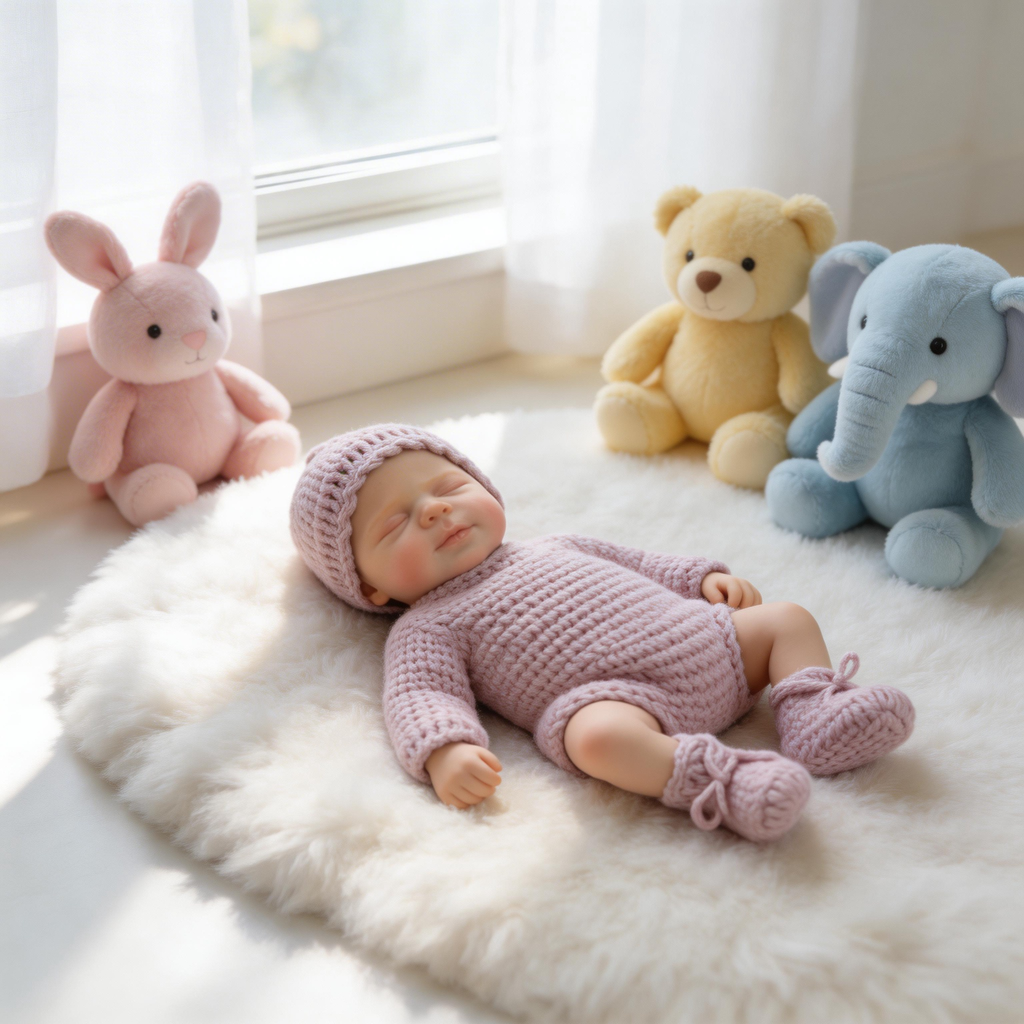 12-inch Rebirth Doll - Soft and Adorable Little Sweetheart Luna, Solid Silicone, Water-Suitable Healing Companion