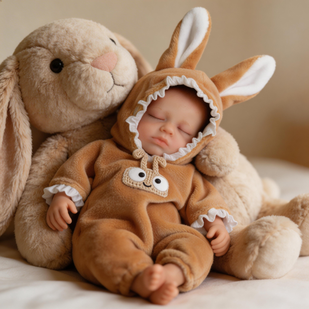 6-inch Realistic Rebirth Doll - Gentle Little Princess Zoe: A heartwarming and comforting doll made entirely of solid silicone and submerged in water.