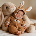 6-inch Realistic Rebirth Doll - Gentle Little Princess Zoe: A heartwarming and comforting doll made entirely of solid silicone and submerged in water.