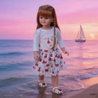 32-inch All-Silicone Rebirth Doll - Cute Emma Style, Full Body Soft Silicone, Movable, Water-Cleanable, Realistic Baby Companion Toy