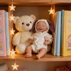 17-inch solid silicone baby doll – Olivia stretchable limbs lifelike doll