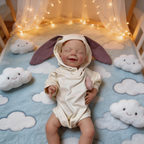 17-inch solid silicone baby doll – Olivia stretchable limbs lifelike doll