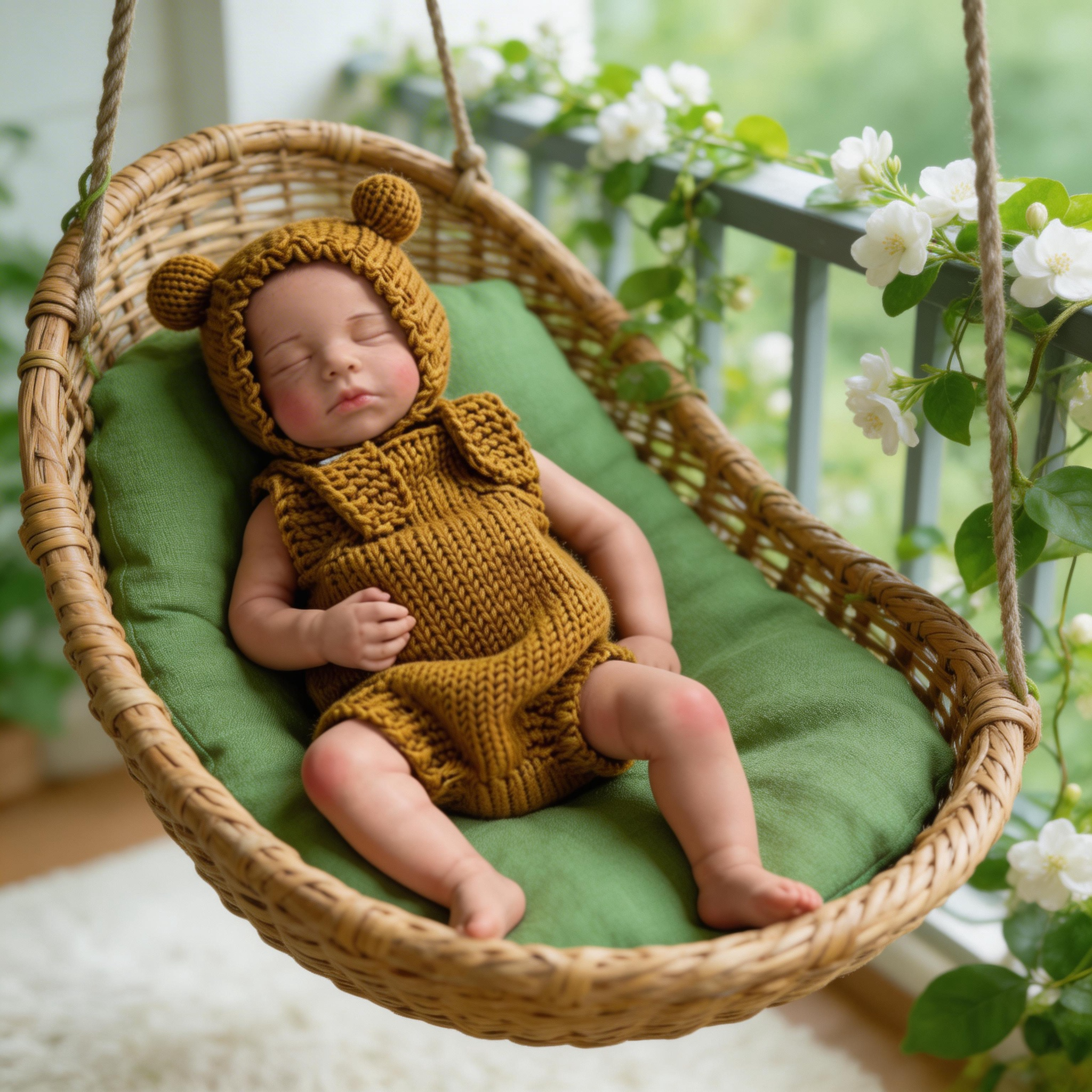 Olivia Angel 18-inch solid silicone rebirth doll - supports full-body bathing, features stretchable limbs, and is a realistic newborn companion toy.