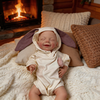 17-inch solid silicone baby doll – Olivia stretchable limbs lifelike doll