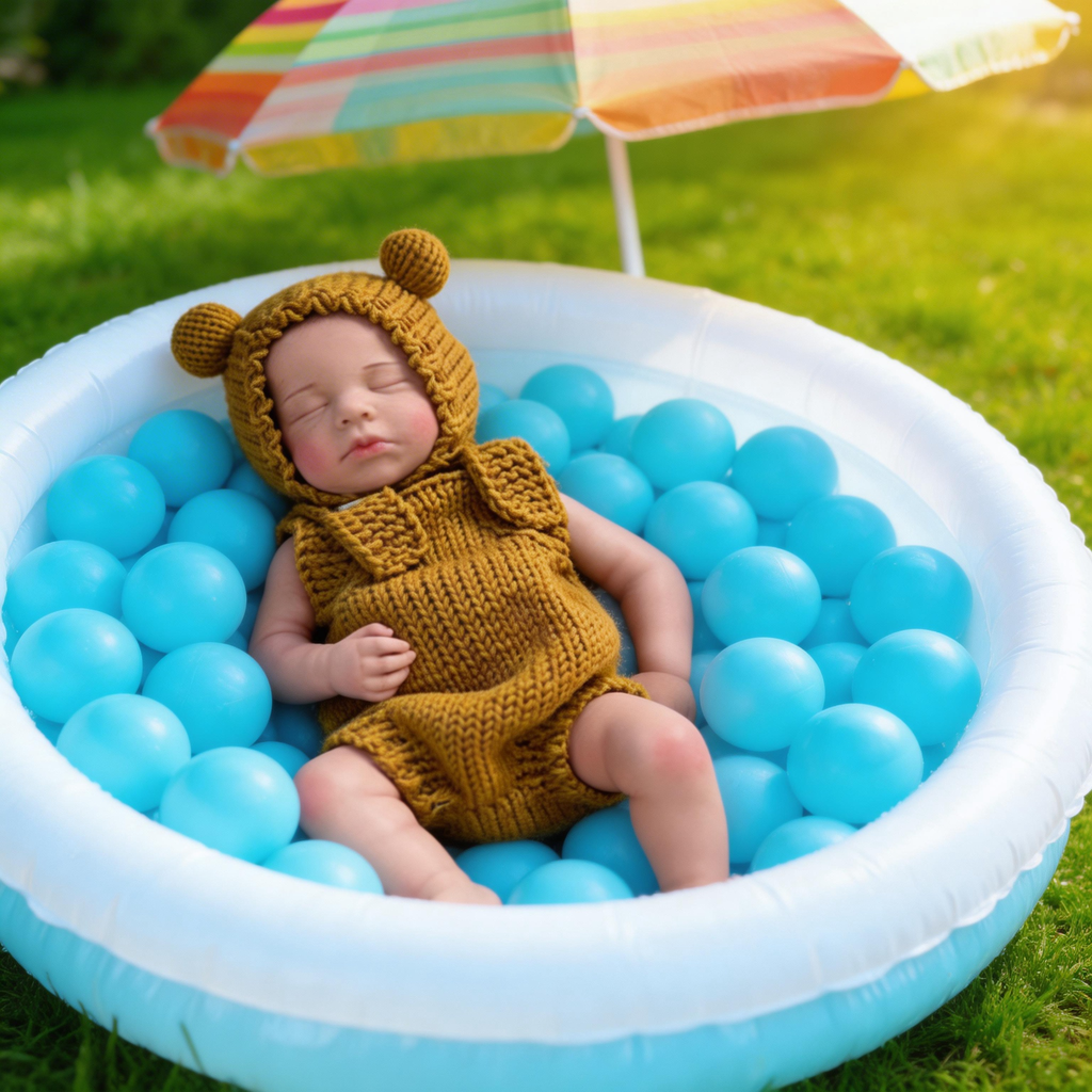 Olivia Angel 18-inch solid silicone rebirth doll - supports full-body bathing, features stretchable limbs, and is a realistic newborn companion toy.