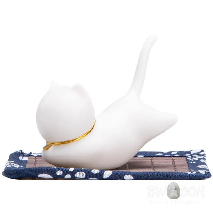 Lovely Cat Panda Ceramic Blessing Incense Burner Decoration - Incense Burner