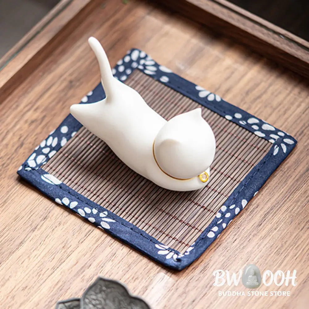 Lovely Cat Panda Ceramic Blessing Incense Burner Decoration - Incense Burner