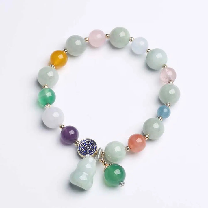 Lucky Bracelet Gourd Jade Bracelet - 0.39 IN (10MM) - Bracelet