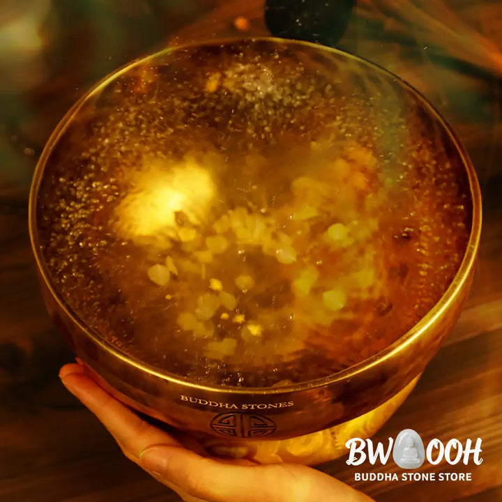 Lunar Rainbow Full Moon Singing Bowl Handcrafted for Healing and Meditation Positive Energy Sound Bowl Set - Singing