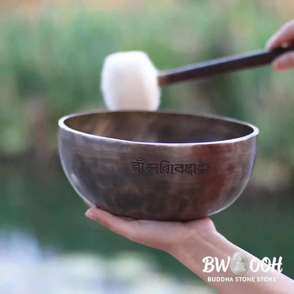 Lunar Rainbow Full Moon Singing Bowl Handcrafted for Healing and Meditation Positive Energy Sound Bowl Set - Singing
