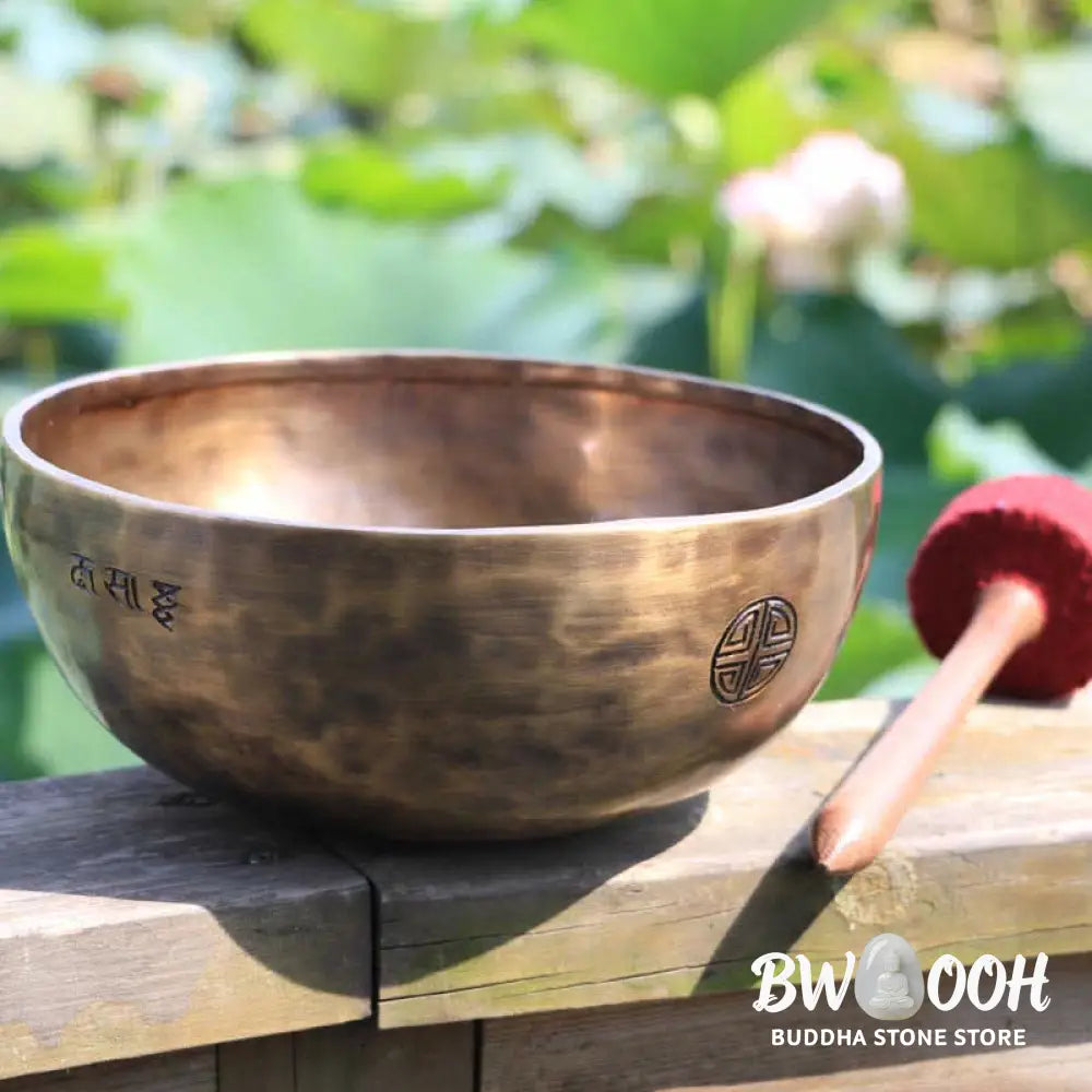 Lunar Rainbow Full Moon Singing Bowl Handcrafted for Healing and Meditation Positive Energy Sound Bowl Set - Singing