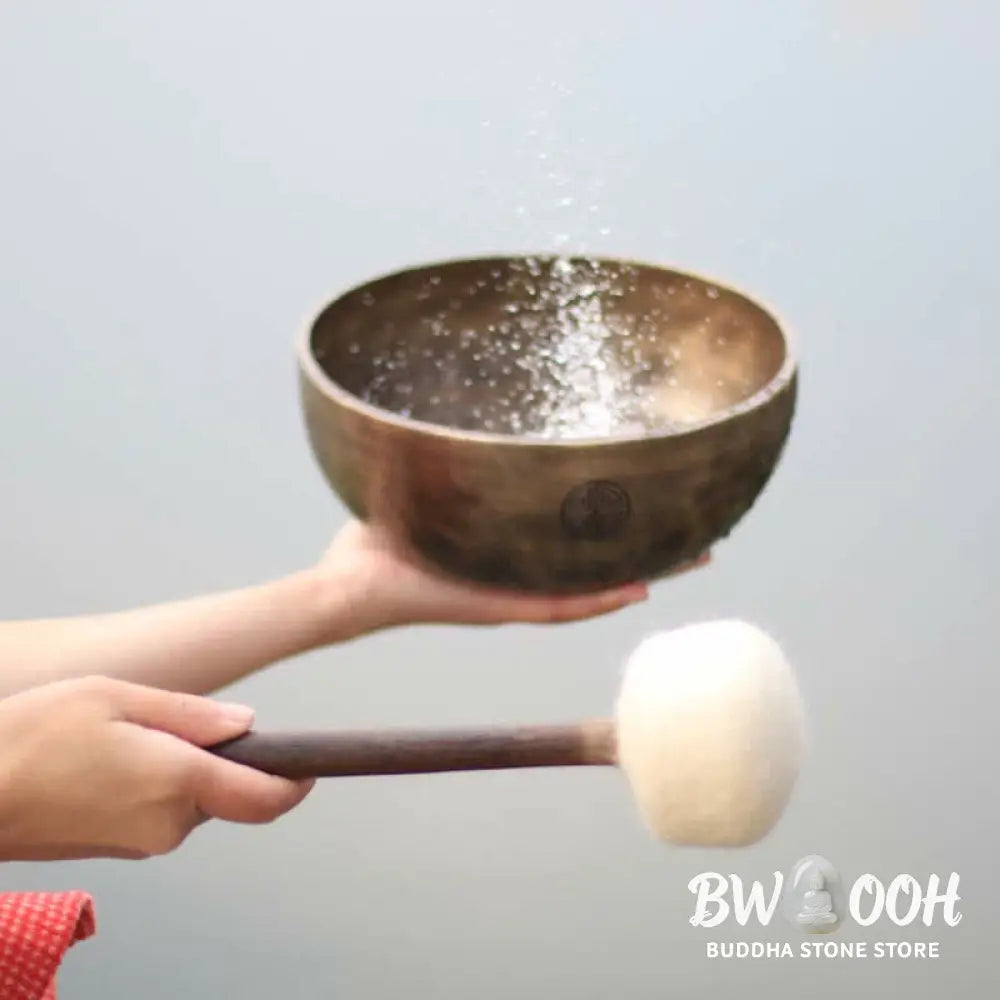 Lunar Rainbow Full Moon Singing Bowl Handcrafted for Healing and Meditation Positive Energy Sound Bowl Set - Singing