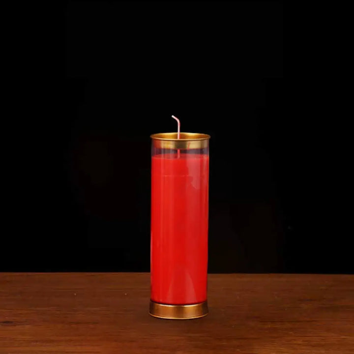 Meditation Prayer Altar Candle Buddhist Temple Rituals Use Items - Red / Medium (3 Days) - Prayer Altar Candles