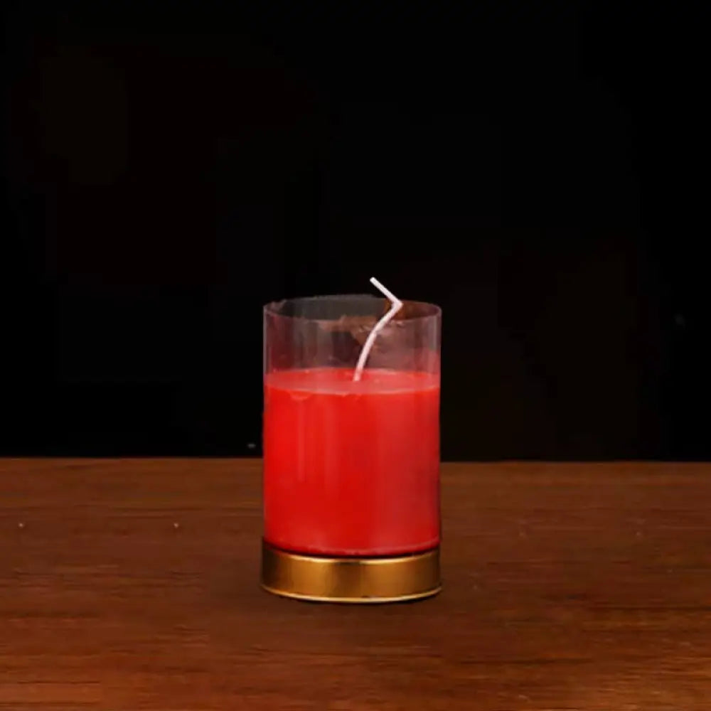 Meditation Prayer Altar Candle Buddhist Temple Rituals Use Items - Red / Small (1 Day) - Prayer Altar Candles