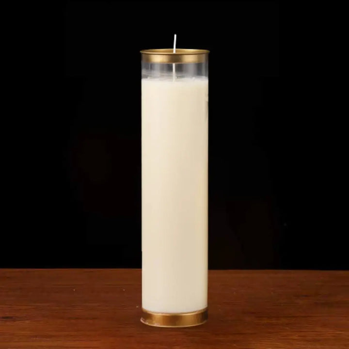 Meditation Prayer Altar Candle Buddhist Temple Rituals Use Items - White / Large (7 Days) - Prayer Altar Candles