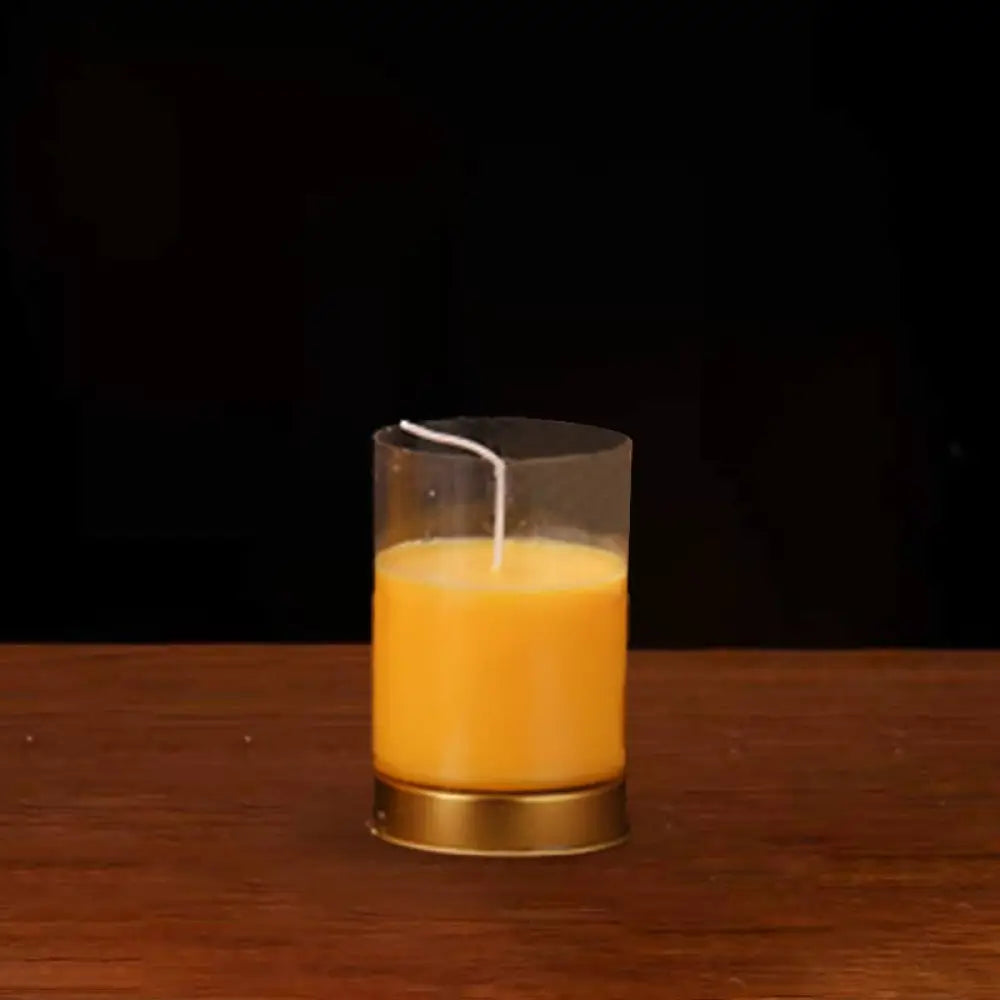 Meditation Prayer Altar Candle Buddhist Temple Rituals Use Items - Yellow / Small (1 Day) - Prayer Altar Candles