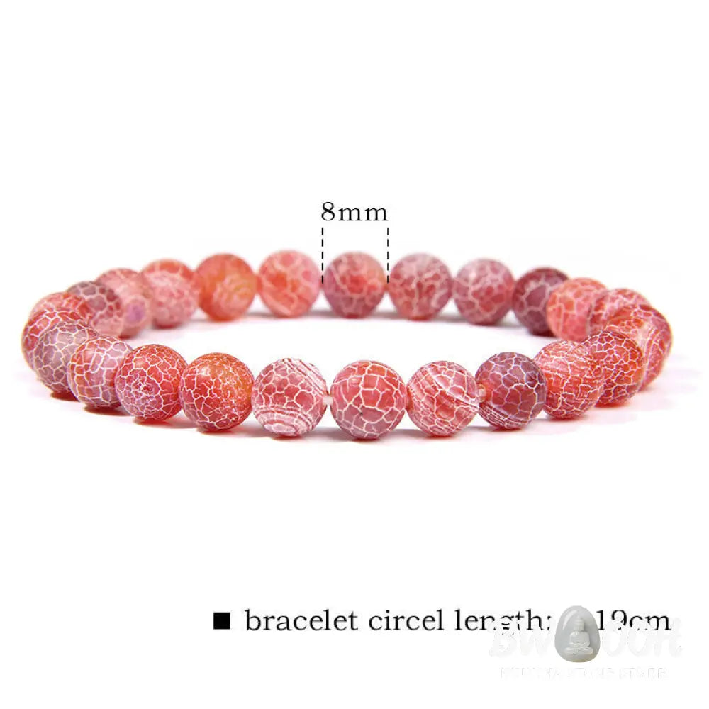 Natural Agate Stone Crystal Balance Beaded Bracelet - BWOOOH - Bracelet
