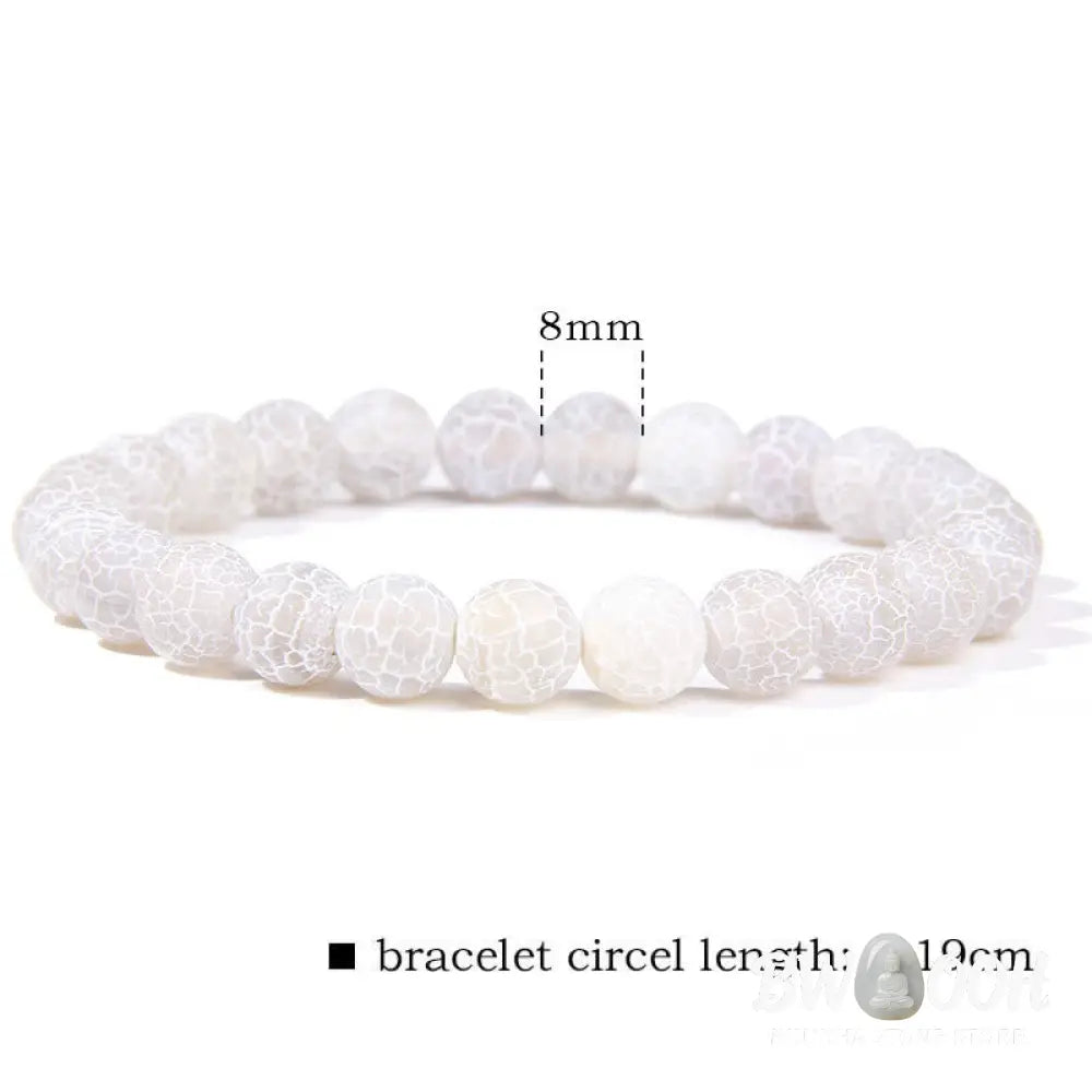 Natural Agate Stone Crystal Balance Beaded Bracelet - BWOOOH - Bracelet