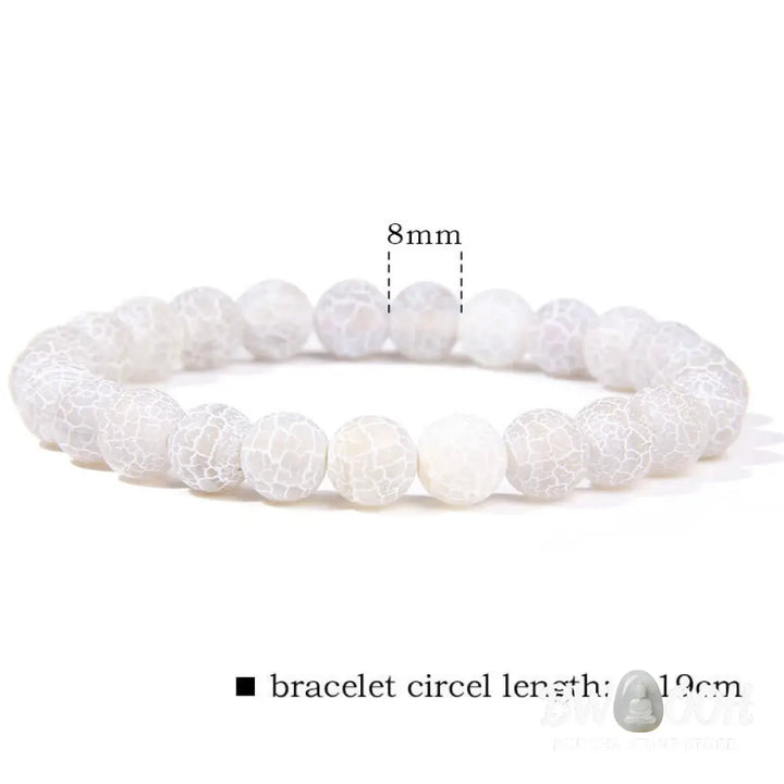 Natural Agate Stone Crystal Balance Beaded Bracelet - BWOOOH - Bracelet
