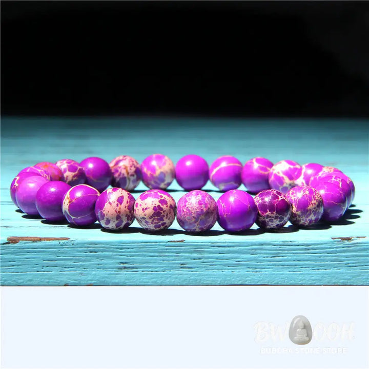 Natural Agate Stone Crystal Balance Beaded Bracelet - BWOOOH - Bracelet