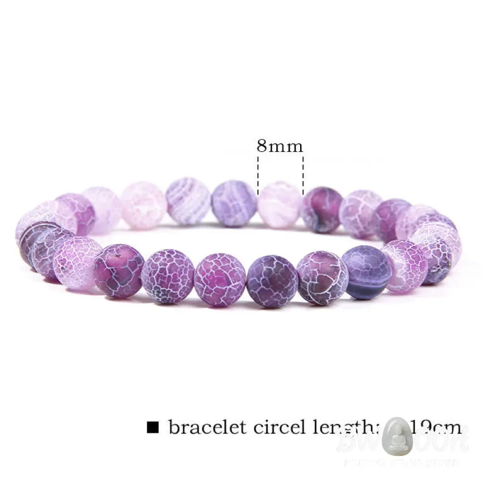 Natural Agate Stone Crystal Balance Beaded Bracelet - BWOOOH - Bracelet