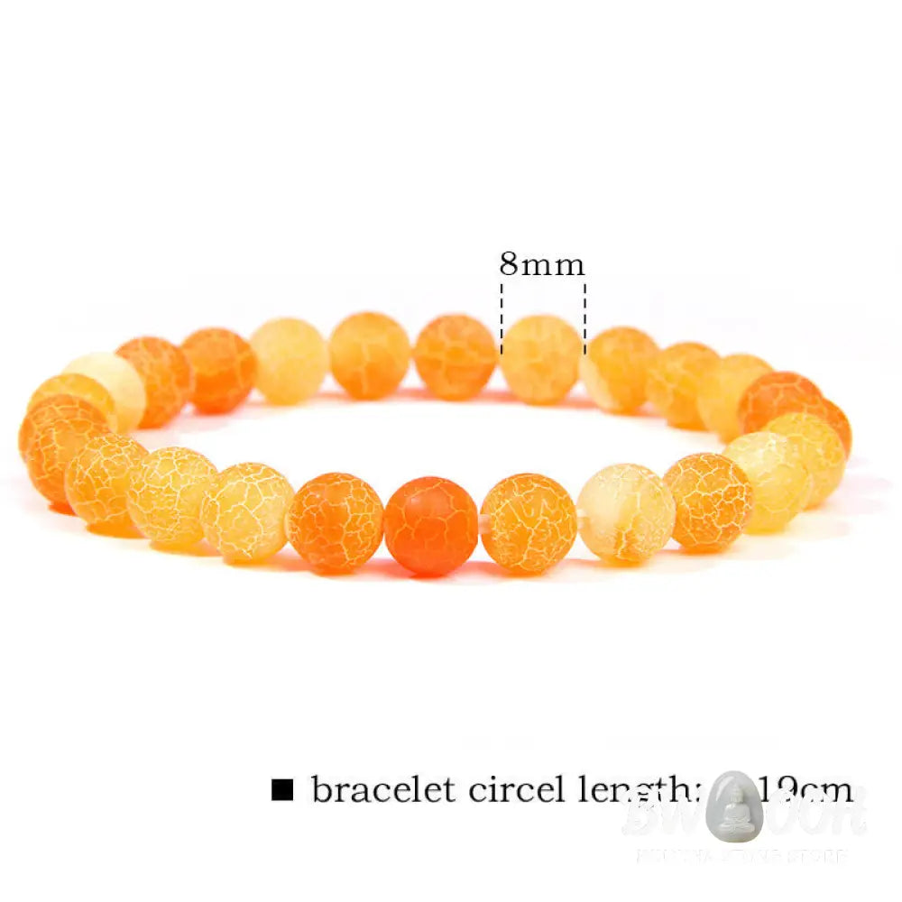 Natural Agate Stone Crystal Balance Beaded Bracelet - BWOOOH - Bracelet