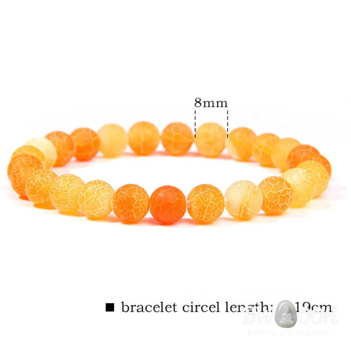 Natural Agate Stone Crystal Balance Beaded Bracelet - BWOOOH - Bracelet