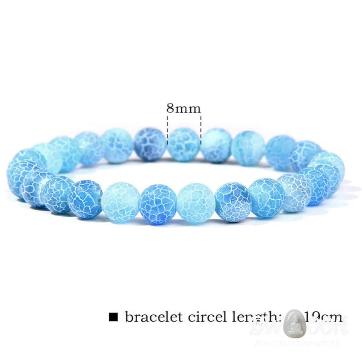 Natural Agate Stone Crystal Balance Beaded Bracelet - BWOOOH - Bracelet
