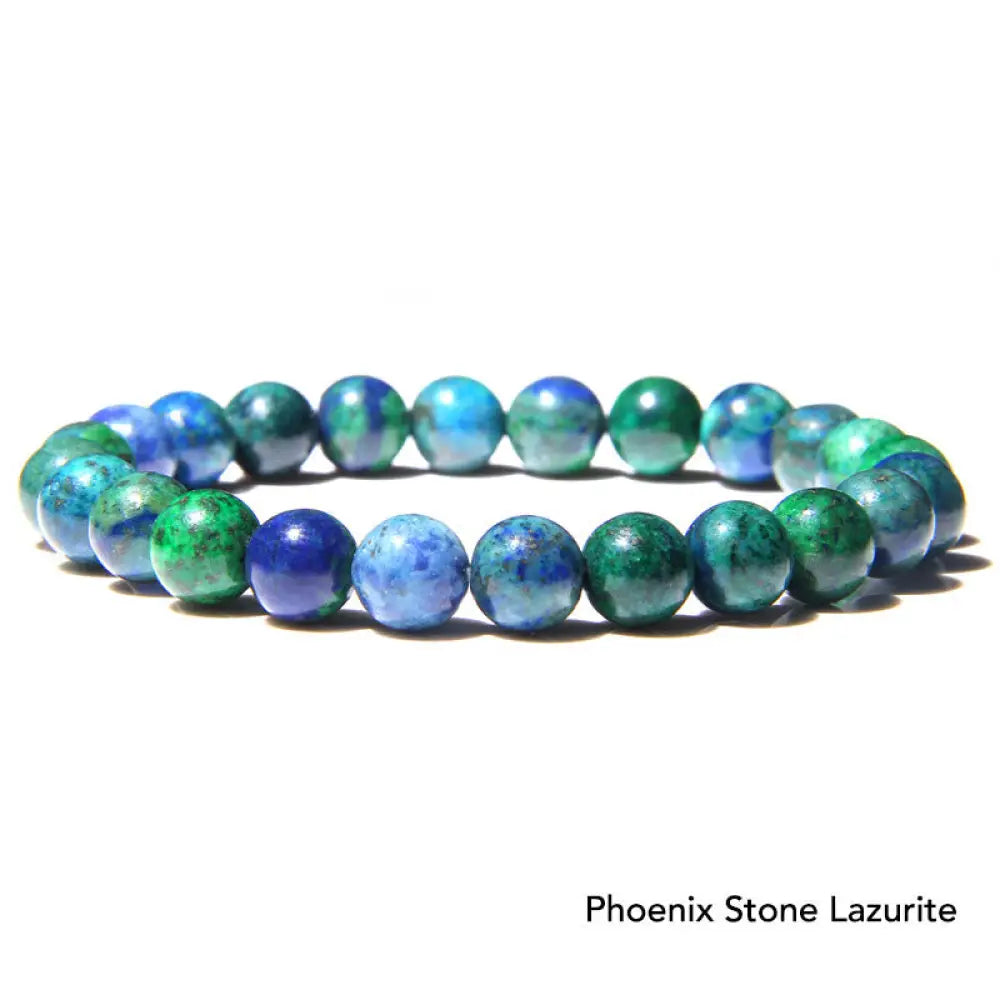 Natural Agate Stone Crystal Balance Beaded Bracelet - BWOOOH - Phoenix Stone Lazurite - Bracelet