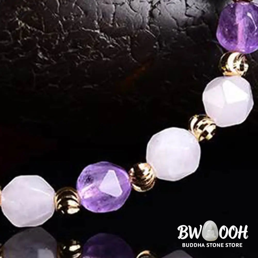 Natural Amethyst Fortune Pixiu Charm Bracelet - Bracelet