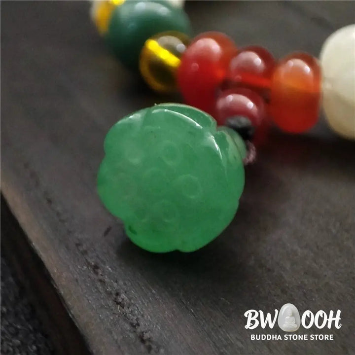 BWOOOH Natural Bodhi Seed Agate Bodhi Harmony Bracelet | natural stone spiritual bracelet for healing and mindful living