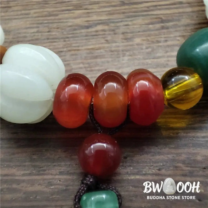 BWOOOH Natural Bodhi Seed Agate Bodhi Harmony Bracelet | natural stone spiritual bracelet for healing and mindful living