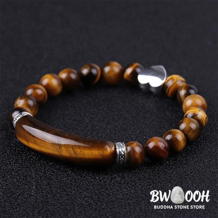 Natural Crystal Beads Unisex Heart Bracelet - BWOOOH - Bracelet