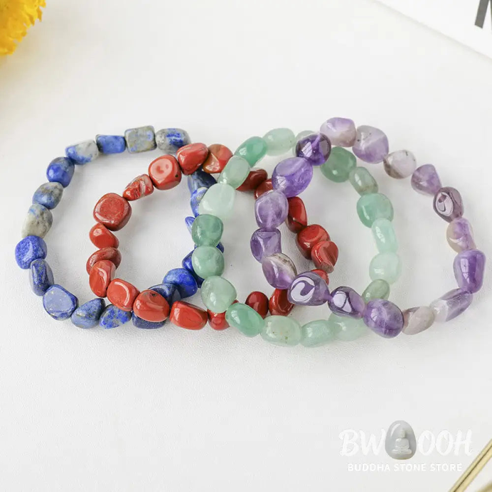Natural Irregular Shape Crystal Stone Spiritual Awareness Bracelet - Bracelet