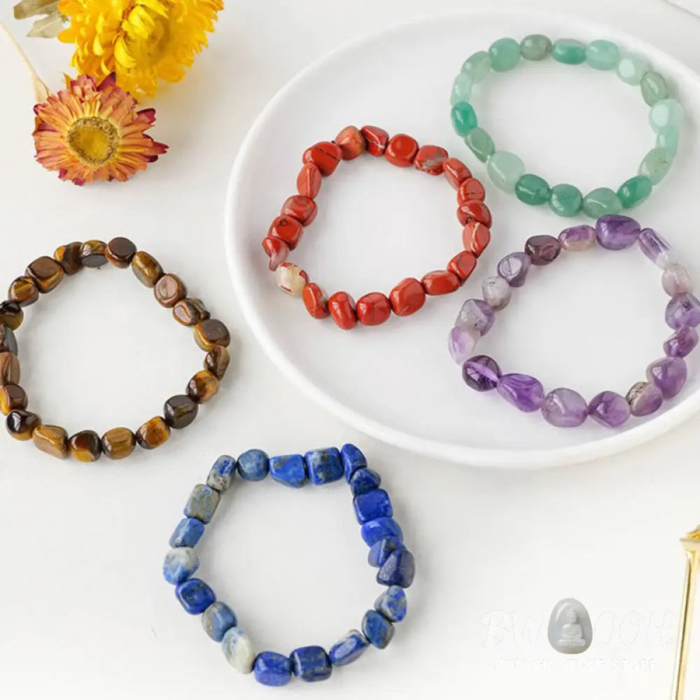 Natural Irregular Shape Crystal Stone Spiritual Awareness Bracelet - Bracelet