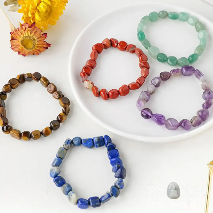 Natural Irregular Shape Crystal Stone Spiritual Awareness Bracelet - Bracelet