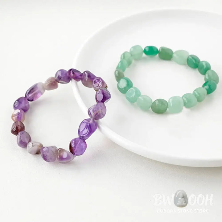 Natural Irregular Shape Crystal Stone Spiritual Awareness Bracelet - Bracelet
