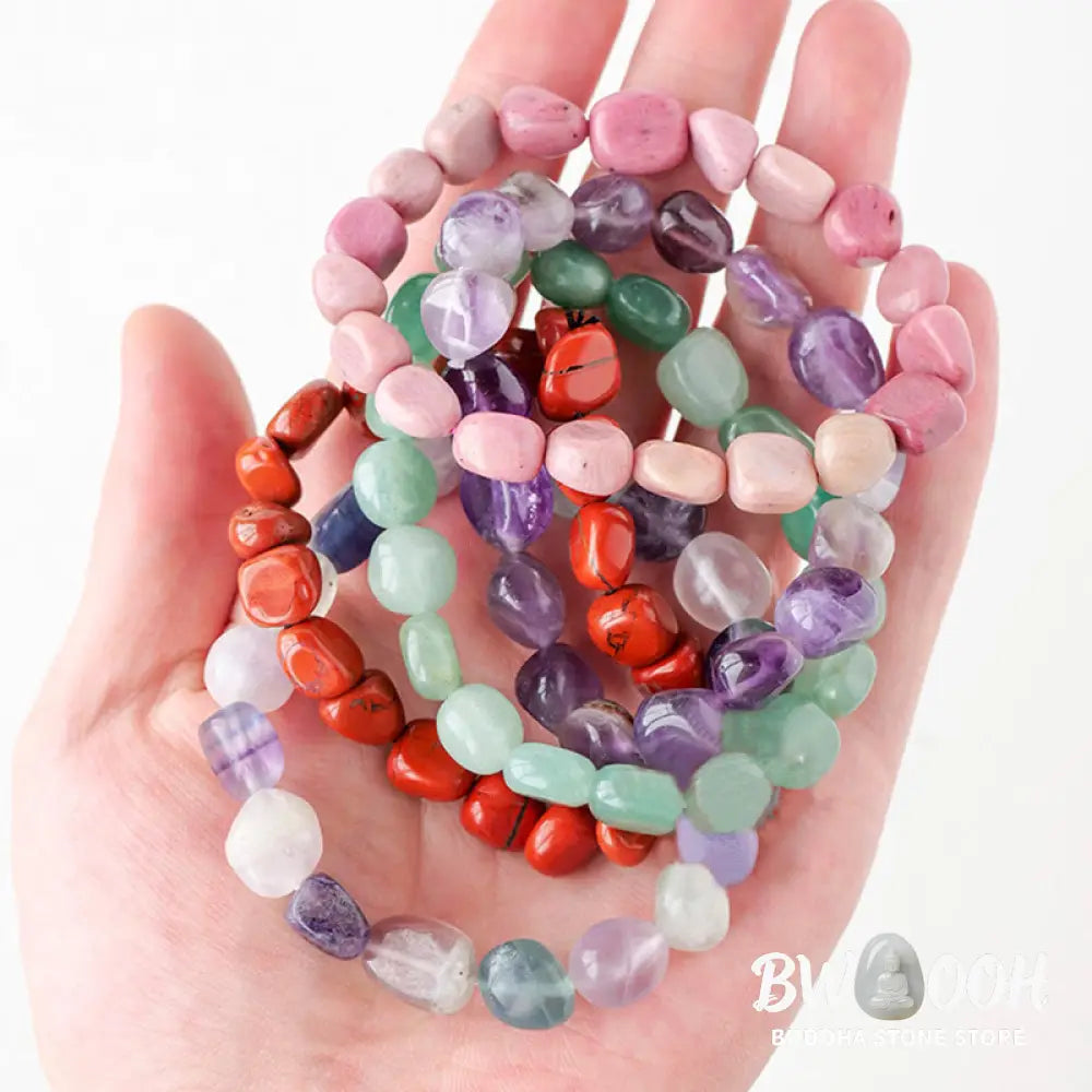 Natural Irregular Shape Crystal Stone Spiritual Awareness Bracelet - Bracelet