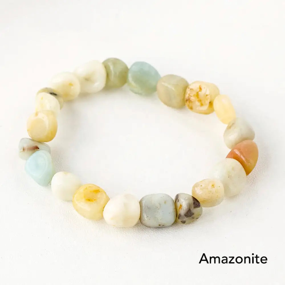 Natural Irregular Shape Crystal Stone Spiritual Awareness Bracelet - Bracelet