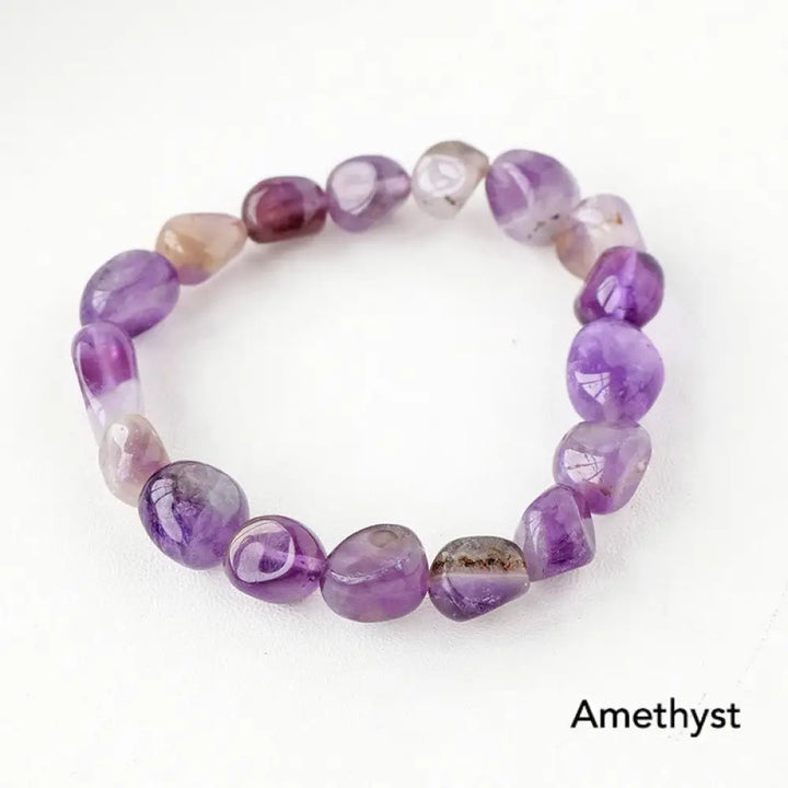 Natural Irregular Shape Crystal Stone Spiritual Awareness Bracelet - Bracelet